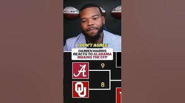 Damien Harris reacts to Alabama making the College Football Playoff #cfp #alabama