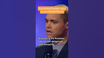 Does the Russian language sound dangerous? 😬 #funny #trevornoah #russian #language #comedy #standup
