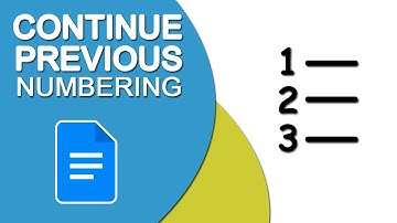 How to Continue Previous Numbering in Google Docs