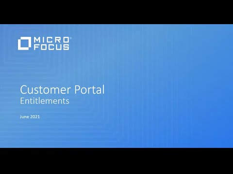 Customer Portal - Entitlement and Asset Management Overview