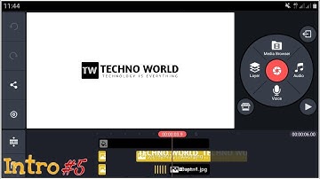 How to Make Professional Intro for Youtube! In Kinemaster|TECHNO WORLD