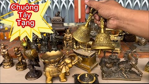 Chuông đồng xưa _ chuông lắc Tây Tạng _ bàn ủi con gà. Tối 5/3 #đồcổcầnthơ #đồcổ