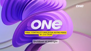 Download lagu ONE TV Asia - Continuity (Malaysia Astro Feed) [30 June 2026] Shutdown at Midnight 