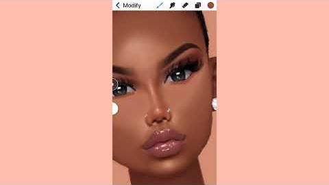 simple  imvu face repaint tutorial on procreate
