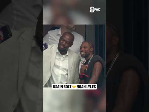 Pure speed on display with Usain Bolt and Noah Lyles linking up at the FIFA World Cup Semifinals