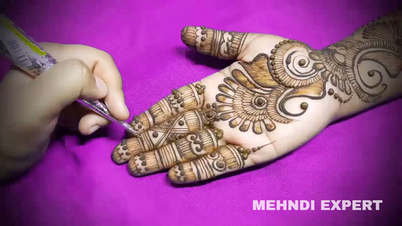 Best fusion of Arabic & full hand henna design or Mehndi Design | Step ...