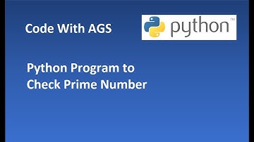 04 Python Program to Check Prime Number