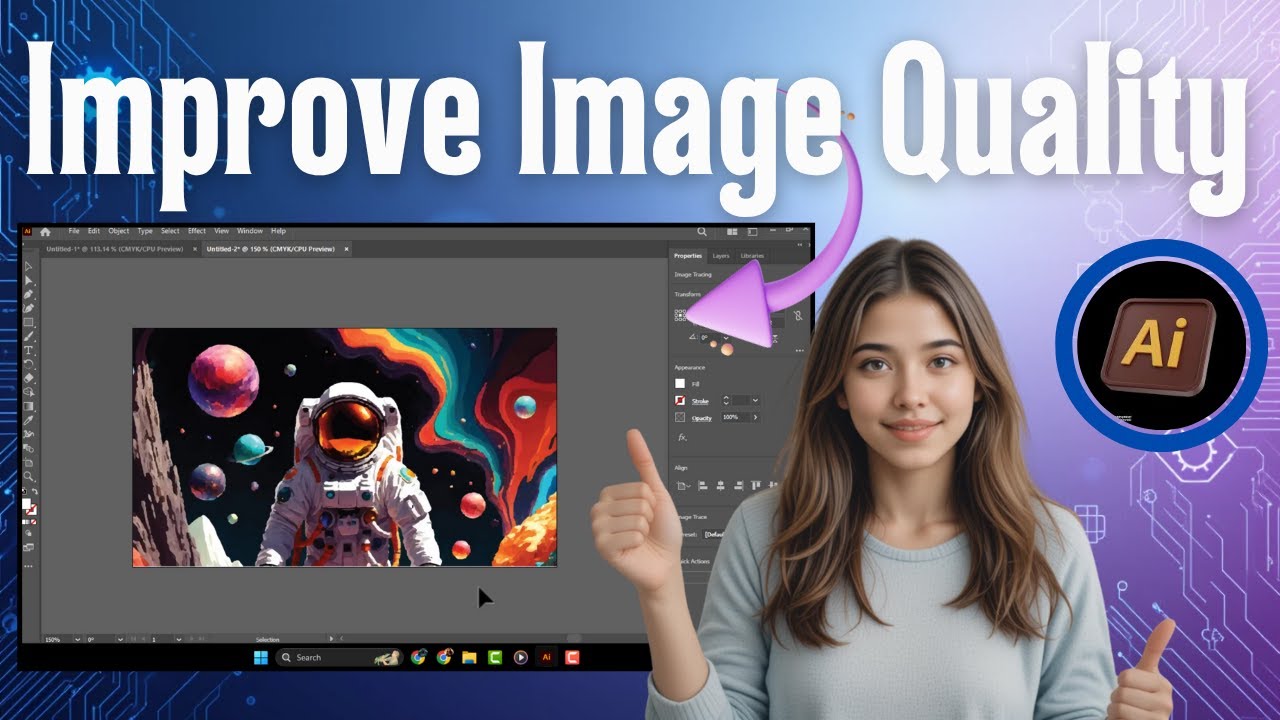 Как улучшить разрешение изображения в Illustrator | Sharper Graphics (2025)