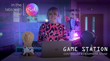 Making Game Station Controller & Headphone Stand | In the Labs with Beki | Vectric FREE CNC Projects