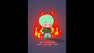 Happy Birthday Suga Digital Art Animation