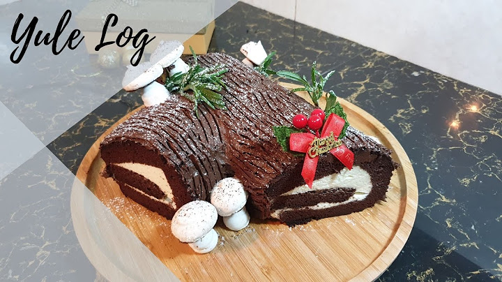 [Baking & Christmas Tree Decorating] Bûche De Noël | Yule Log | 圣诞树干蛋糕