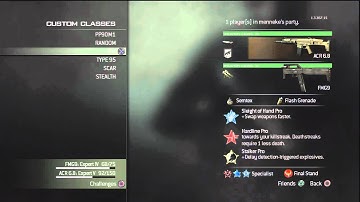 MW3 Class setup video