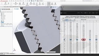 SolidWorks Tutorial | Threads and Tolerances Nut and Bolt M10  Explain