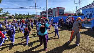 Senam Literasi Bersama Anak Paud Di Kecamatan Batu Brak