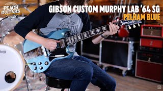 No Talking...Just Tones | Gibson Custom Murphy Lab 1964 SG Standard Pelham Blue - Ultra Light Aged