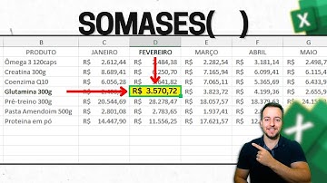 SOMASE com 2 Critérios | Somar critério de Linha e Coluna no Excel | Planilha Grátis
