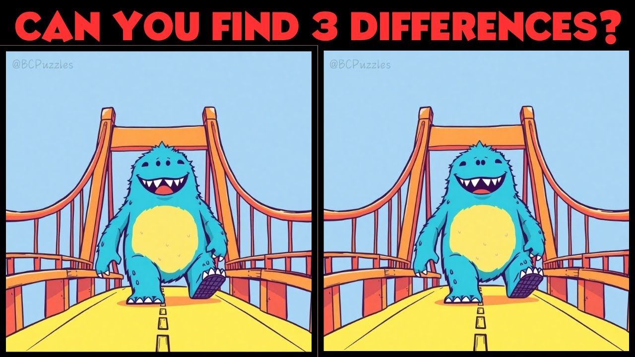 🧠🧩Find 3 Differences with your SHARP EYES - ((MEDIUM LEVEL)) 