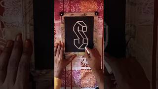 3D letter S drawing #shorts #drawing #art #3d