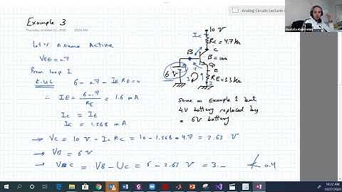 [18] Transistor Circuit Analysis with voltage divider biasing using Thevenin Equivalent