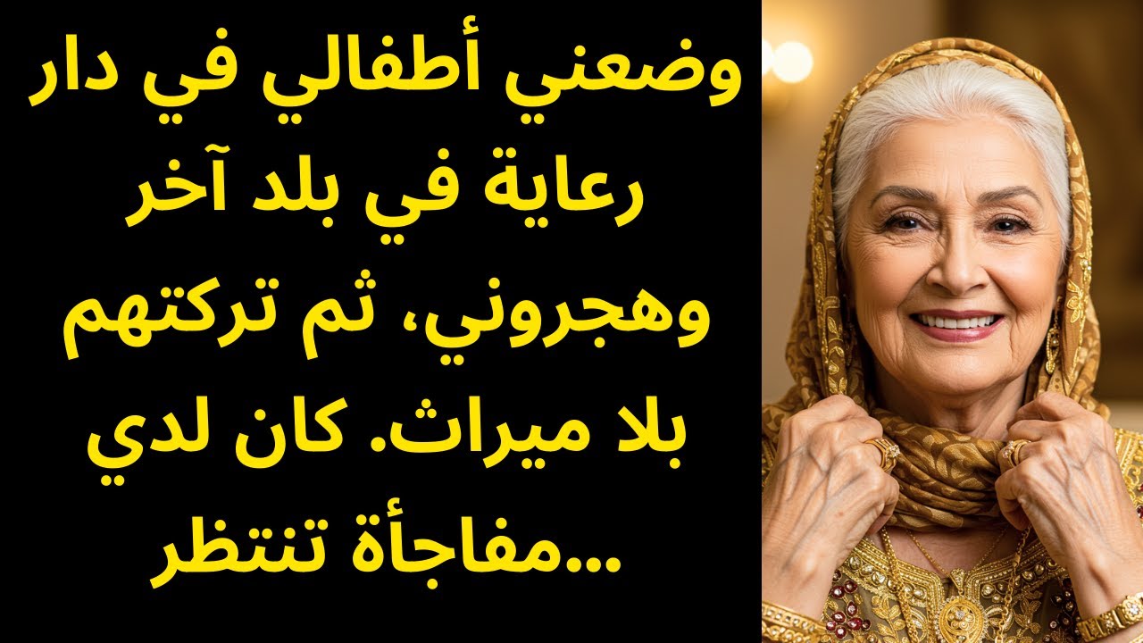 وضعني أطفالي في دار رعاية في بلد آخر وهجروني، ثم تركتهم بلا ميراث. كان لدي مفاجأة تنتظر...