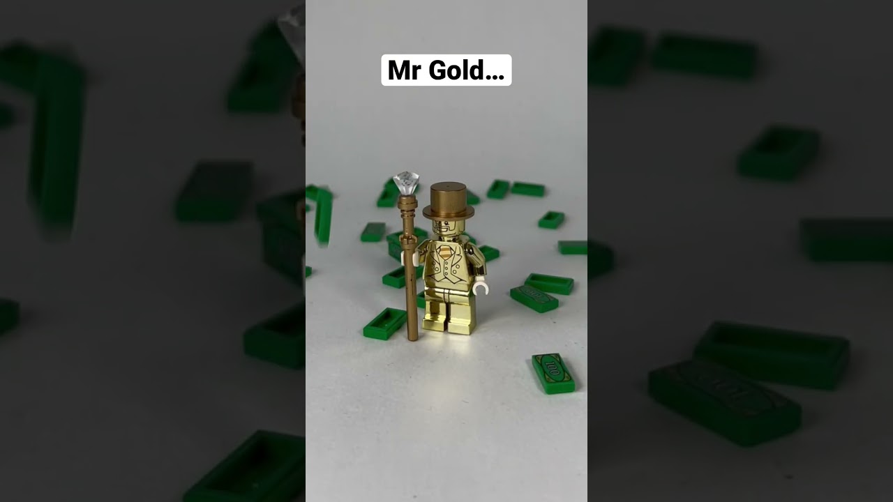 Lego Mr Gold minifigure 
