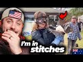 American Reacts to DROP BEARS | Scottish TV Prank &amp; Ozzy Man Reviews