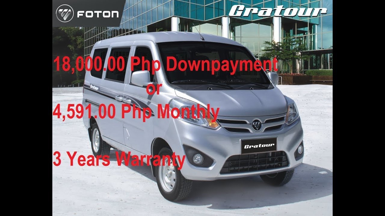 foton mini van price