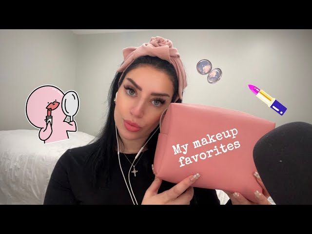 ASMR || My makeup favorites ✨(whispering, tapping, etc)