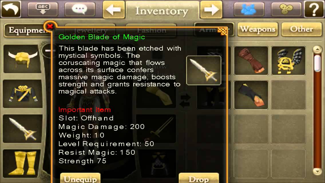 Celtic Heroes - Stats and skills Rogue