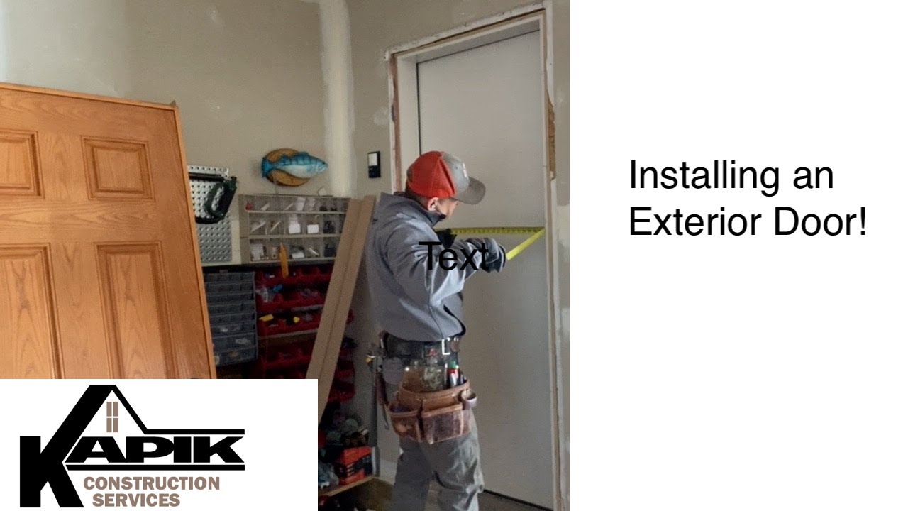Installing an Exterior Door! YouTube
