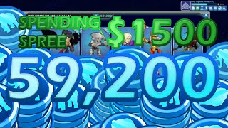 Buying ALL of the Brawlhalla Store (60,000+ Mammoth Coins/$1500+ USD Spending Spree) // GIVEAWAY