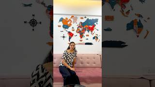 World Map Wall Hanging | India Map Wall Hanging I Wall Decoration Ideas | Unique Wall Decorations