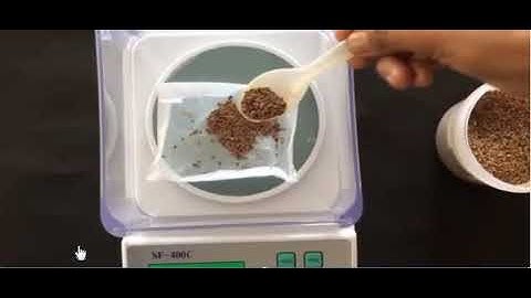 Object: To determine the swelling index of Isapgol Seed .