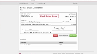 Receive a Check in Your Lockbox