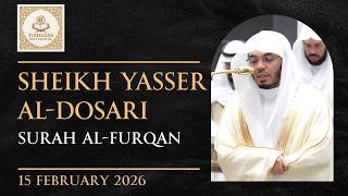 Surah Furqan 61-77 | Sheikh Yasser Al-Dosari | Isha | 15th Feb 2026 | English Translation