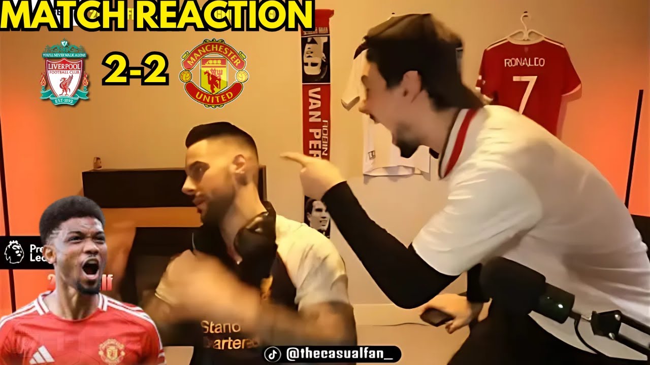 MAN UNITED AND LIVERPOOL FANS REACT TO | LIVERPOOL 2-2 MANCHESTER ...