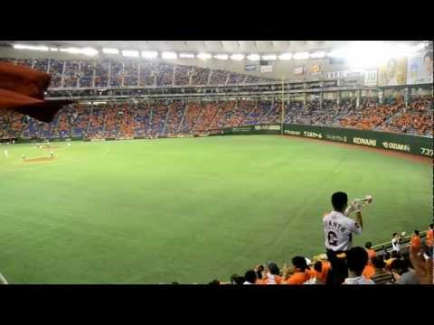 2012.7.12　ジャイアンツスタメン発表～１－９応援歌