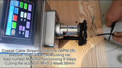 Coaxial Cable Stripping Machine WPM-28 http://www.cablecutting.net/