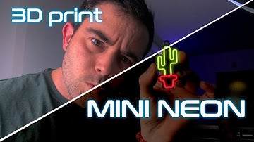 ¡Este Mini Neón Fue Impreso en 3D y Se Ve Brutal!💡