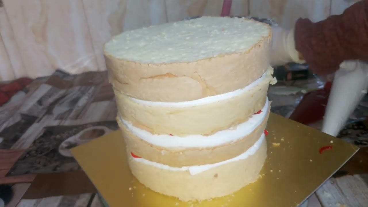 تزين كيك قياس ٢٠ دبل +معلومات مهم عن كيك