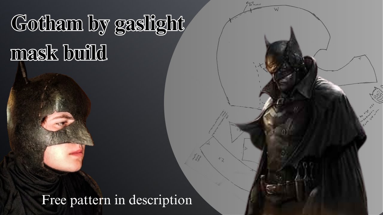 How to make a Batman mask out of foam- free template in description