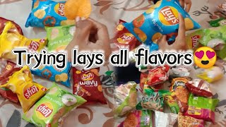 We Tried EVERY Lay's chips Flavor | ZoeyVlogs