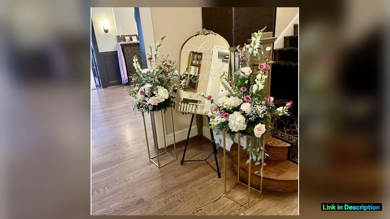 10 Pcs Gold Wedding Flower Centerpiece Metal Flower Holder Flower Arrangement 24in60cm Tall