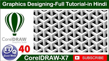How to Create Best Beautiful 3D Pattern Design in Corel Draw x7 Part 40