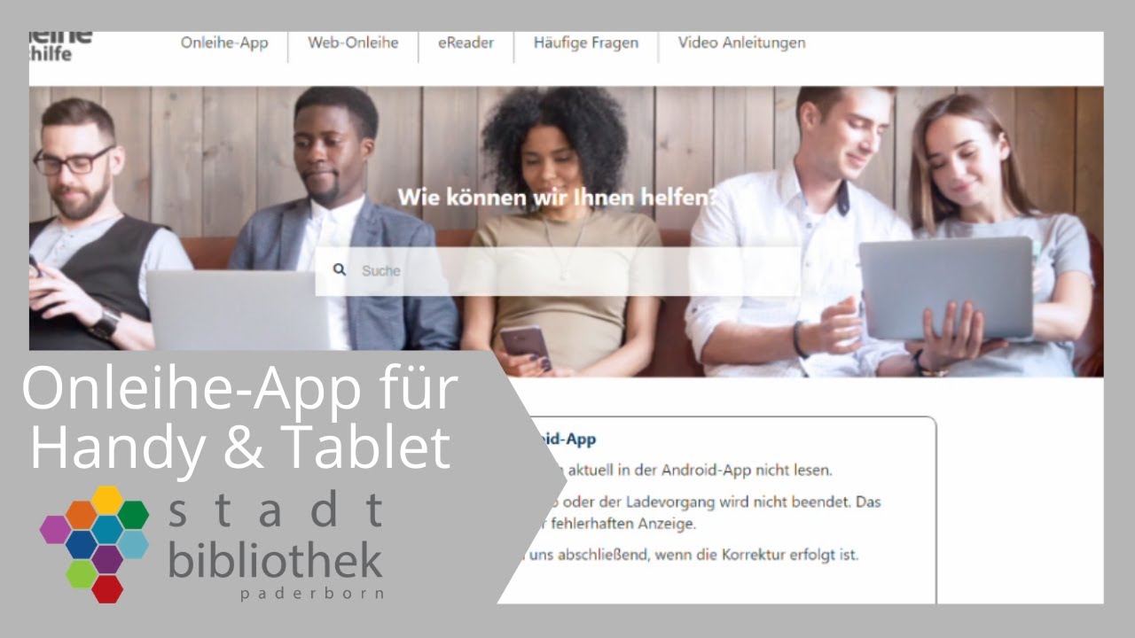 Onleihe-App für Smartphone und Tablet