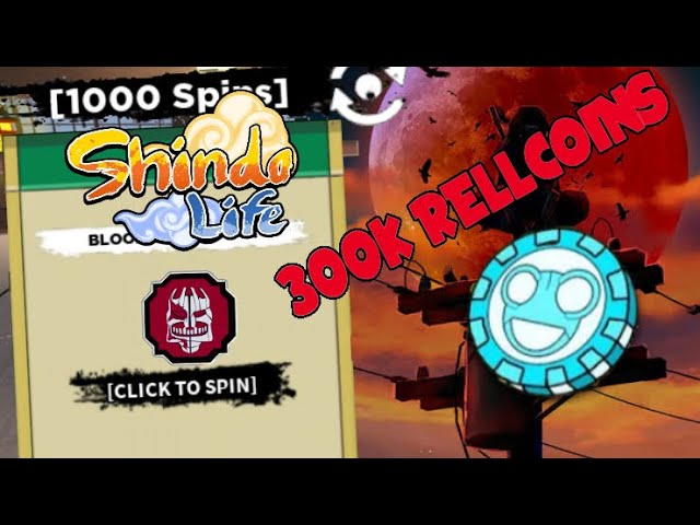 NOVOS CÓDIGOS 1000 SPINS e 300K RELL COINS!! UPDATE 202 no SHINDO LIFE  (shinobi life 2) - [ROBLOX] 