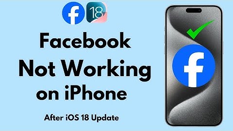 Fix ✅ Facebook App Not Working on iPhone in iOS 18 Update |2024|