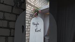 MESKIPUN hUJAN TETAP NDEKOR #dekorasi #dekorasimurah #dekorasitunangan #shorts