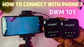 How to Connect DIGITEK DWM 101 Mic on Your Smartphone | Wireless Microphone