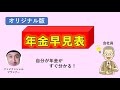 自分が将来もらう年金額がすぐ分かる「オリジナル版　年金早見表」を作ってみました！
